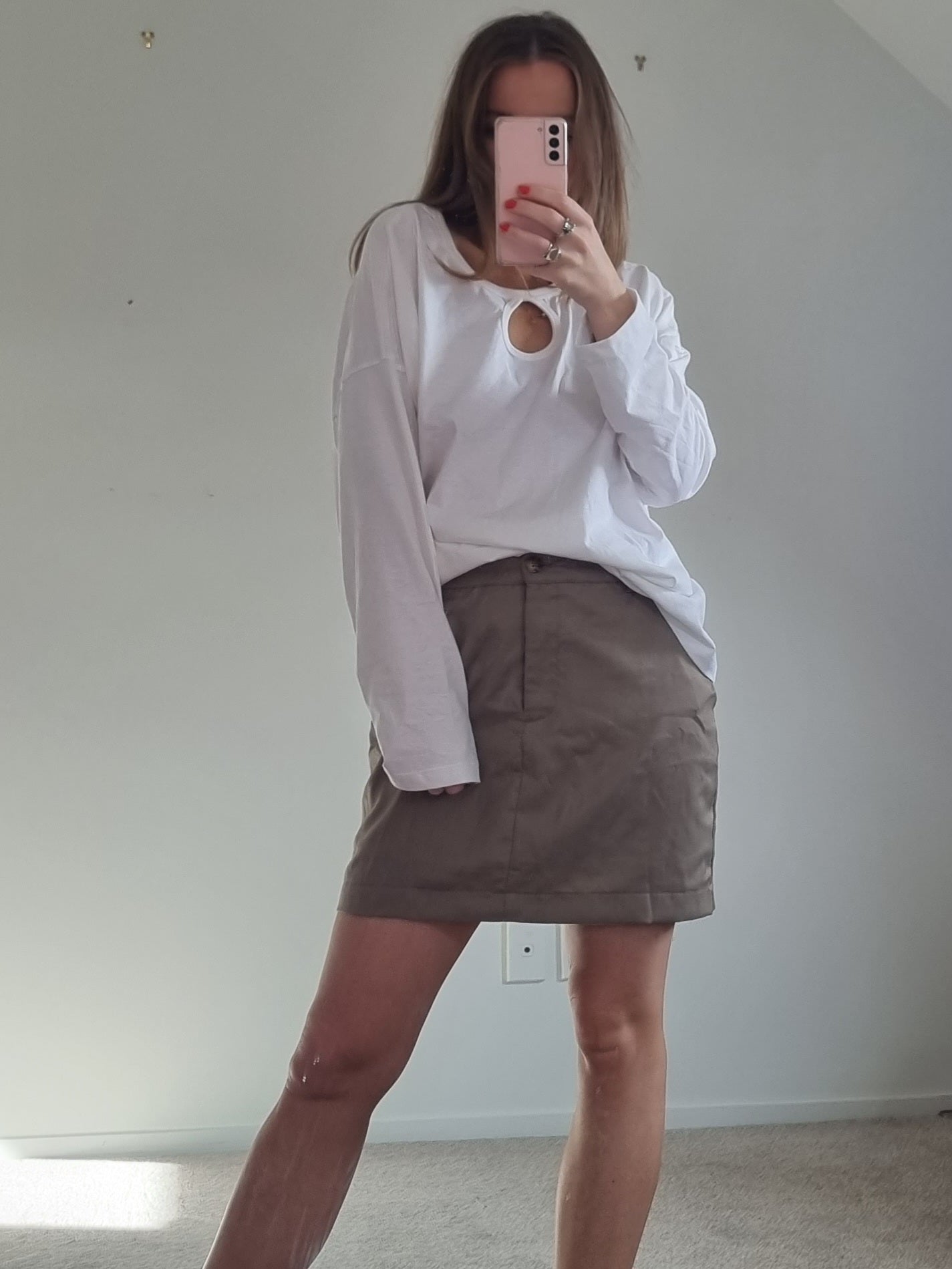 スカート Blair basic skirt andmary beige ANDMARY】Blair basic skirt
