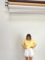 Love heart split tee - Lemon