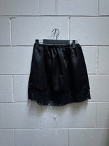 Satin Lace Mini - Black