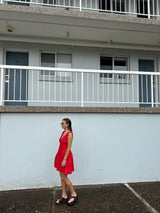 Red Polka Dot Mini Dress