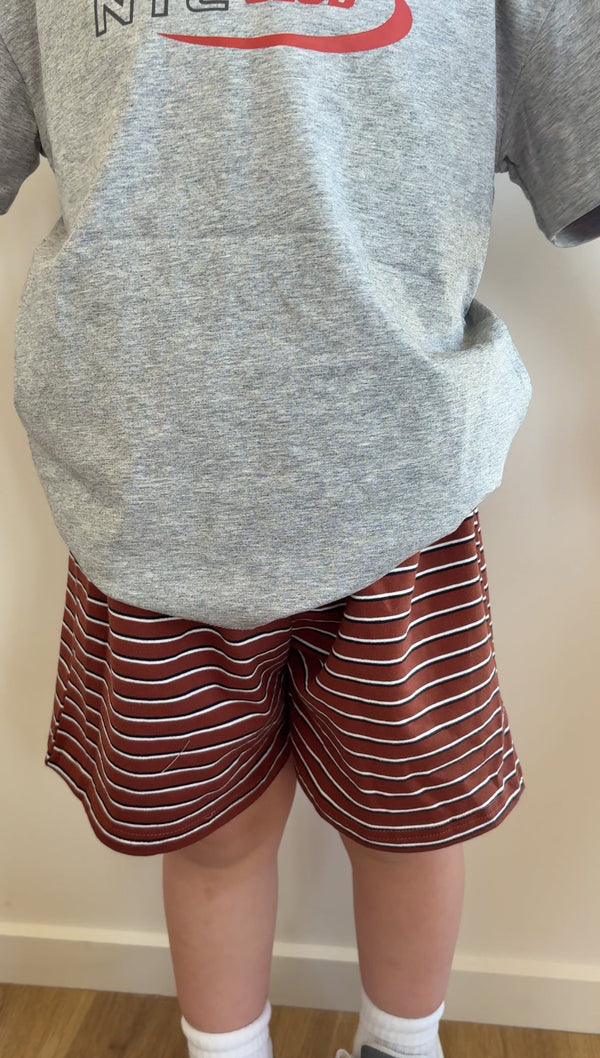 Chocolate stripe shorts