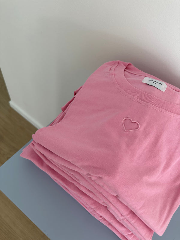 Love heart split tee - Candy PRE ORDER