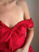 Red Polka Dot Mini Dress