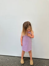 Lilac Stripe Singlet Dress