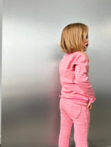 Striped flared set
