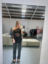 Off the shoulder tee - sheer