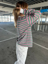 Watermelon Stripe Polo
