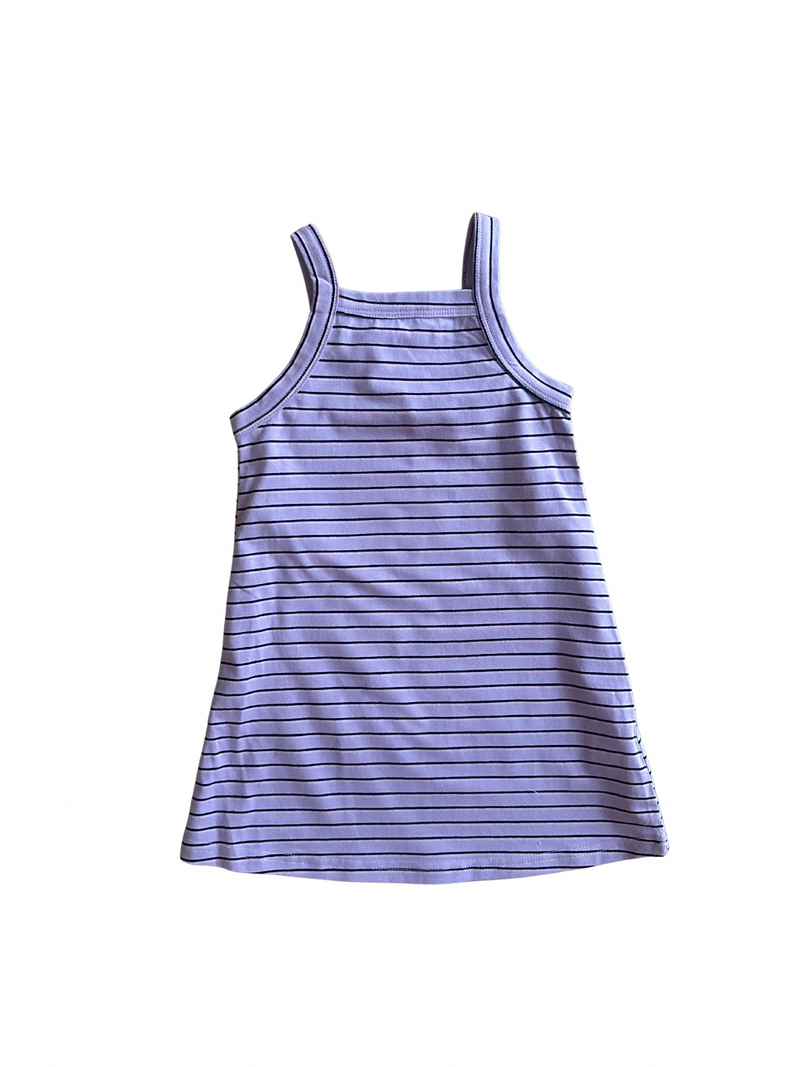 Lilac Stripe Singlet Dress