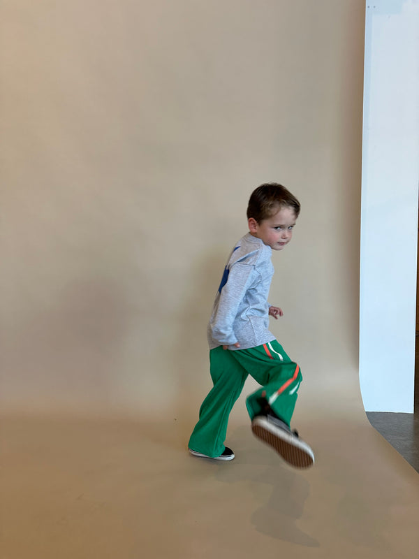 Green race pants