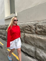 Love Heart Long Sleeve Tee - Red