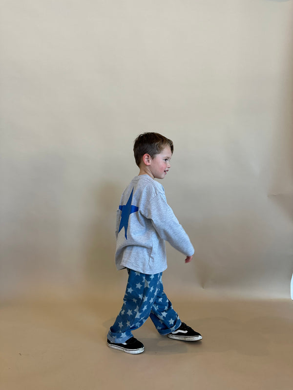 Denim star pants