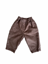 Chocolate Cord logo Trousers