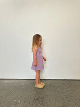Lilac Stripe Singlet Dress