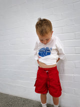 Nylon Cargo Short - Red