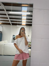 Red Gingham women’s shorts