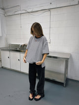 Love heart split tee - Striped - PRE ORDER