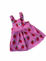 Strawberry Dungaree Dress