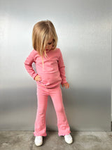 Striped flared set