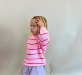 Pink Stripe Turtleneck
