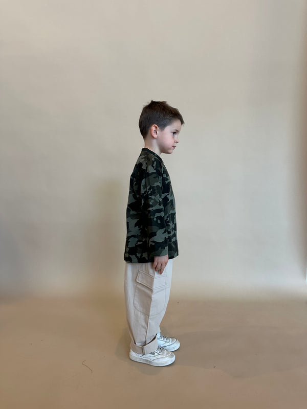 Camo long sleeve tee