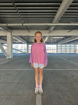 Raglan Tee - pink/purple