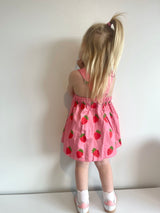 Strawberry Dungaree Dress