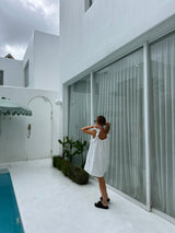Frill mini dress