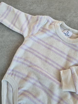 Lilac Stripe Onesie